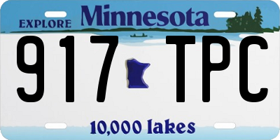 MN license plate 917TPC