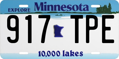 MN license plate 917TPE