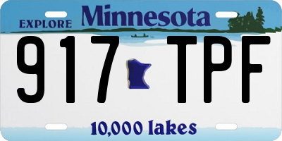 MN license plate 917TPF
