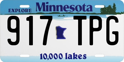 MN license plate 917TPG