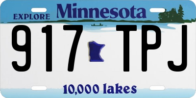 MN license plate 917TPJ