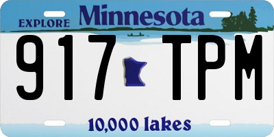 MN license plate 917TPM