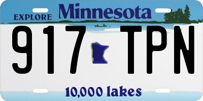 MN license plate 917TPN
