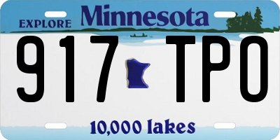 MN license plate 917TPO
