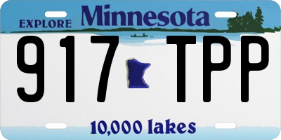 MN license plate 917TPP