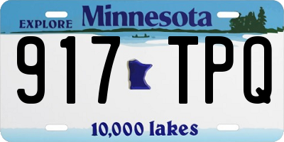 MN license plate 917TPQ