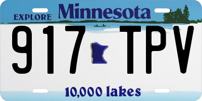 MN license plate 917TPV