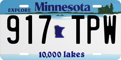MN license plate 917TPW