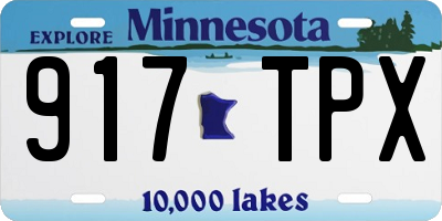 MN license plate 917TPX