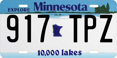 MN license plate 917TPZ