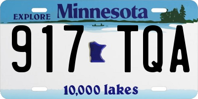 MN license plate 917TQA