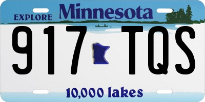 MN license plate 917TQS