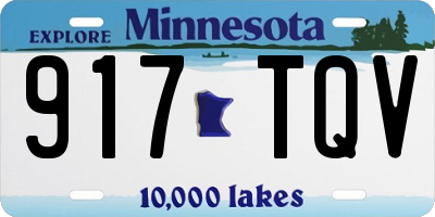MN license plate 917TQV