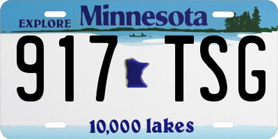 MN license plate 917TSG