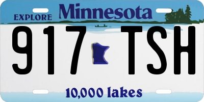 MN license plate 917TSH