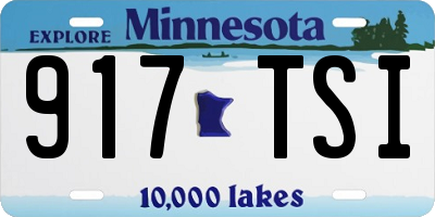 MN license plate 917TSI