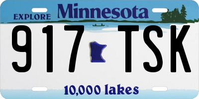 MN license plate 917TSK