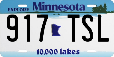 MN license plate 917TSL