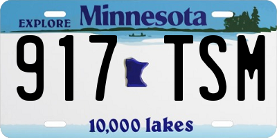 MN license plate 917TSM