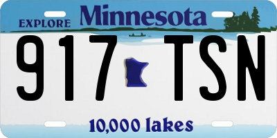 MN license plate 917TSN