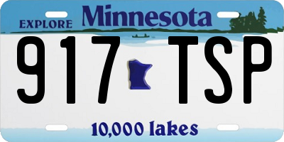 MN license plate 917TSP