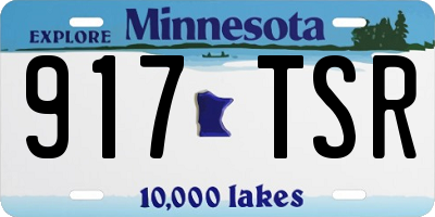 MN license plate 917TSR
