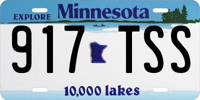 MN license plate 917TSS