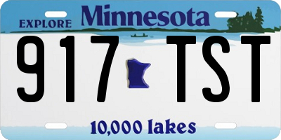 MN license plate 917TST