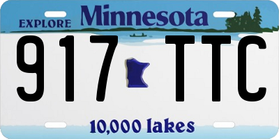MN license plate 917TTC