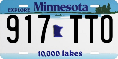 MN license plate 917TTO