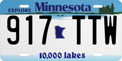 MN license plate 917TTW