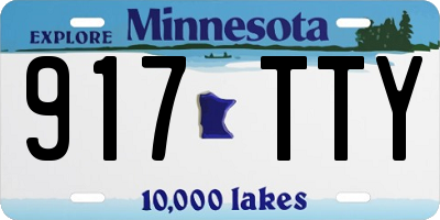 MN license plate 917TTY