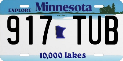 MN license plate 917TUB