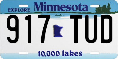 MN license plate 917TUD