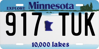 MN license plate 917TUK