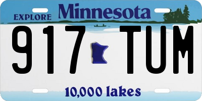 MN license plate 917TUM