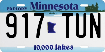 MN license plate 917TUN