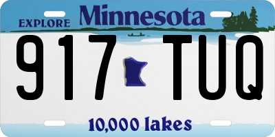 MN license plate 917TUQ