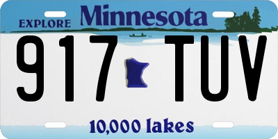 MN license plate 917TUV