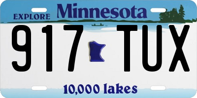 MN license plate 917TUX