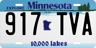 MN license plate 917TVA