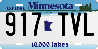 MN license plate 917TVL