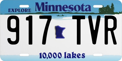 MN license plate 917TVR