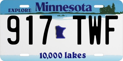 MN license plate 917TWF