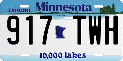 MN license plate 917TWH