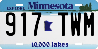 MN license plate 917TWM