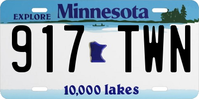MN license plate 917TWN