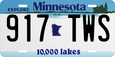 MN license plate 917TWS