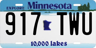 MN license plate 917TWU