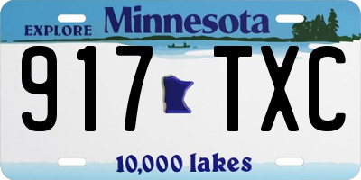 MN license plate 917TXC